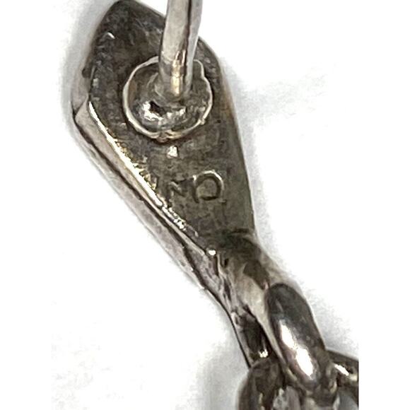 925 Marsala Earrings Sterling Silver Drops Dangles Vintage 4.20g - Picture 7 of 11